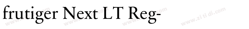 frutiger Next LT Reg字体转换